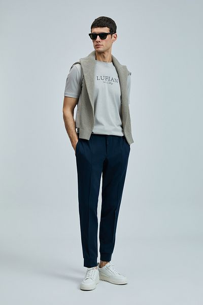 Lufian Love Modern Graphic T-Shirt Μπεζ