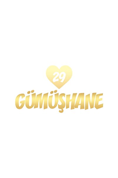 Reysa Tasarım Heart 29 Silverware Car Sticker 17X17 cm Gold