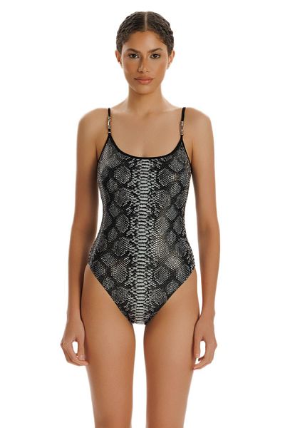 ZEKİ Zeki Aeron Snake Pattern Swimsuit
