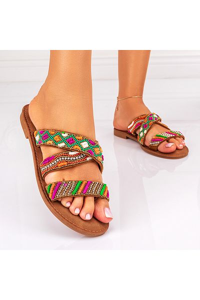 Lush Fashion Women's Slippers Made of Eco-friendly Leather