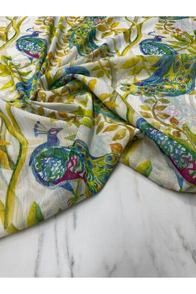 ipekkumaş Desenli Simli Şifon Elbise Etek Gömlek Şal ÜRÜNÜMÜZ ADET OLARAK SAT...