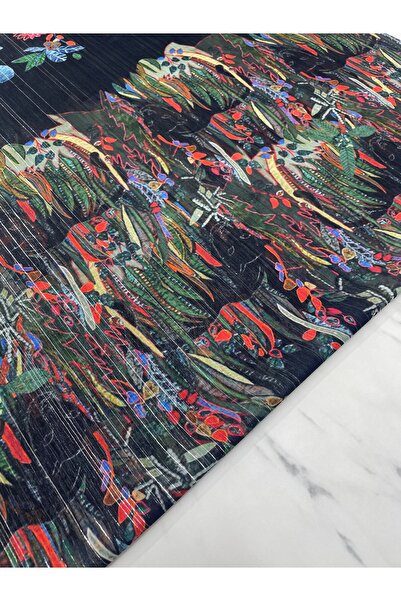 ipekkumaş فستان شيفون لامع منقوش مع تنورة وقميص شال يباع حسب قطع منتجاتنا 1 ق...