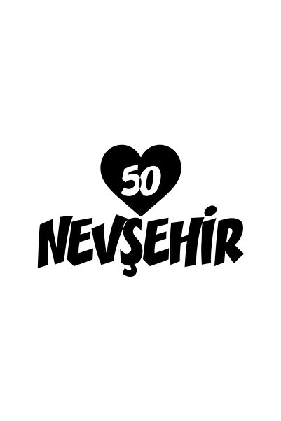 Reysa Tasarım ملصق سيارة على شكل قلب 50 نيفشيه 17x17 سم أسود
