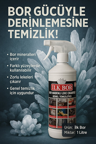 ilkbor BOR MADENLİ LEKE ÇIKARICI GENEL TEMİZLEYİCİ 15 ADET X 1 LİTRE