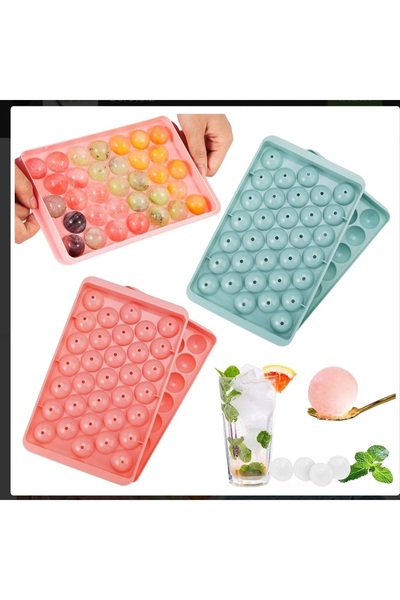 EMPA A V M 2 adet küre buzluk 33 hazneli Buz kalıbı kokteyl buz kalıbı