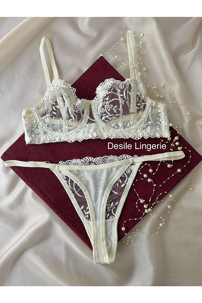 Fleur de Lingerie ΣΕΤ ΚΡΕΜ ΑΠΛΟ ΚΡΕΜΑ (ΣΟΥΤΙΕΝ & ΤΑΝΓΚΟ)