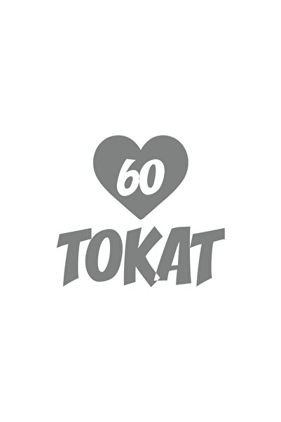 Reysa Tasarım Heart 60 Slap Car Sticker 17X17 cm Gray