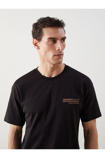 LC Waikiki Tricou pentru bărbați din bumbac pieptănat cu mânecă scurtă LCW ECO