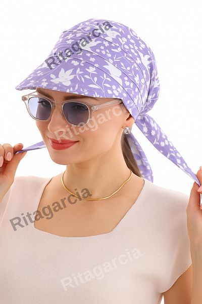 Ritagarcia Safari Tie-Up Bandana Visor with Shield