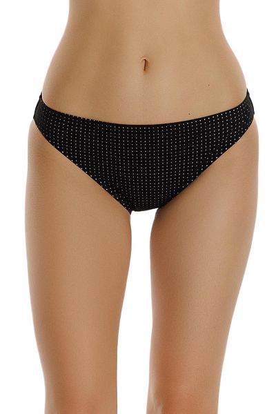 ZEKİ Zeki Black Normal Waist Bikini Bottom