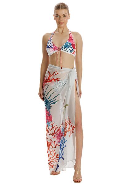 ZEKİ Clever Patterned Chiffon Pareo