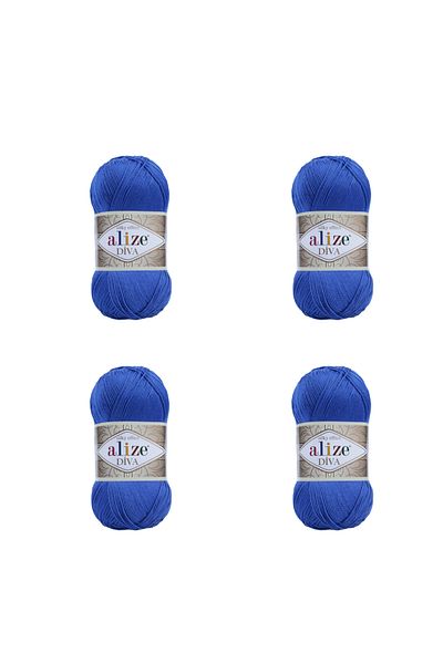 Alize 4 Pieces Diva - 132 - Mercerized Thin Thread Bikini Bustier Blouse Knitting Thread Knitting Crop Models