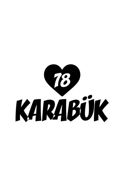 Reysa Tasarım ملصق سيارة على شكل قلب 78 كارابوك مقاس 17x17 سم باللون الأسود