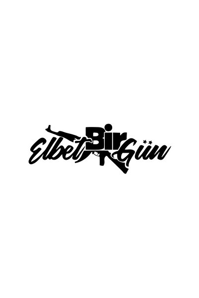 Reysa Tasarım ملصق سيارة Elbet One Day AK-47 مقاس 17 × 17 سم باللون الأسود
