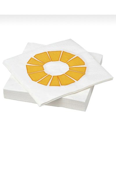 IKEA Bröggann Patterned Napkin 33X33Cm 30 Pcs