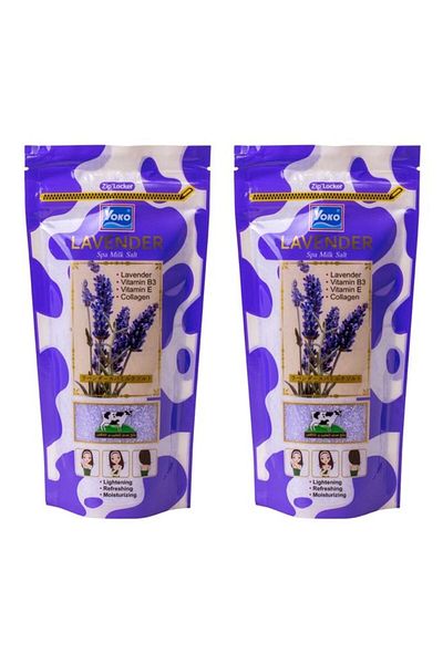 YOKO Pack Of 2 Lavender Spa Salt