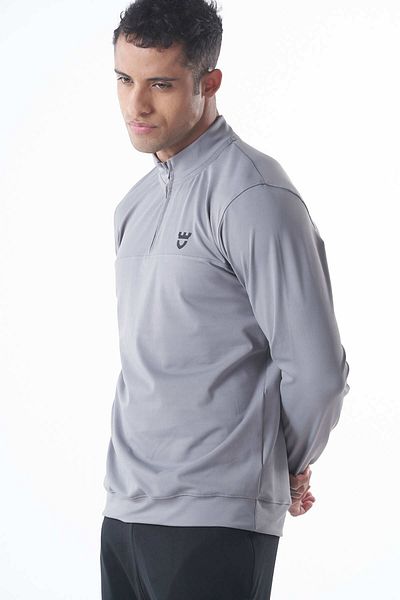 GENRLS Regular Fit Full Sleeve Pullover Grey