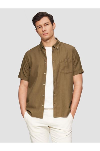s.Oliver Men's Shirt, Regular Fit With Chest Pocket