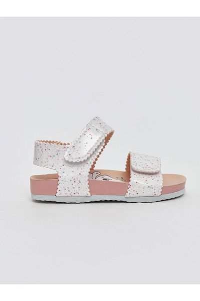 LC Waikiki New Season Printed Velcro Baby Girl Sandals - S5Jf84Z1