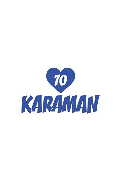 Reysa Tasarım ملصق سيارة كارمان 70 على شكل قلب مقاس 17 × 17 سم باللون الأزرق