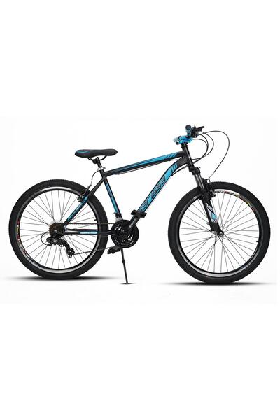 SARİSSA BİSİKLET Sarissa Moon 26" Jant MTB Ön Amortisörlü Shimano 21 Vites V Fren Wake Gidon Dağ Bisikleti Siyah Mavi
