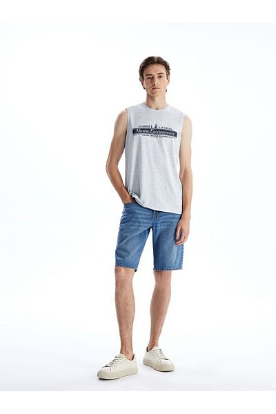 LC Waikiki LCWAIKIKI Classic Crew Neck Printed Men's Sleeveless T-Shirt