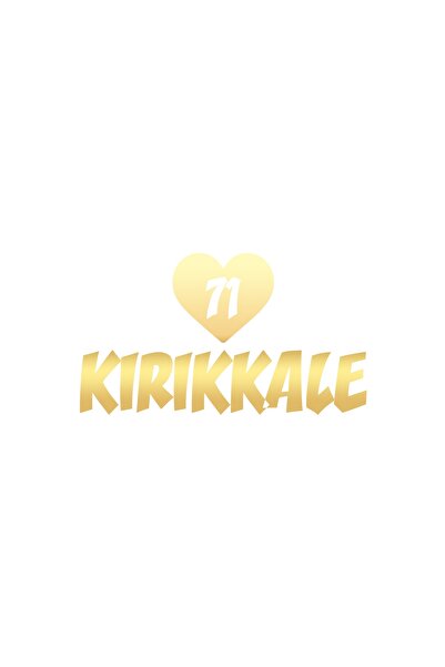 Reysa Tasarım ملصق سيارة على شكل قلب 71 كريكو باللون الذهبي مقاس 17 × 17 سم