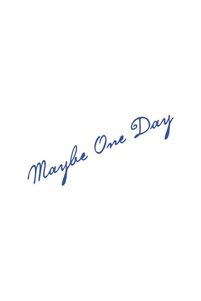Reysa Tasarım Maybe One Day Car Sticker 17X17 cm Blue