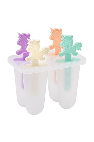 zola Set 4 forme inghetata, Zola®, model Unicorn, frumos colorate, 12x7x14 cm