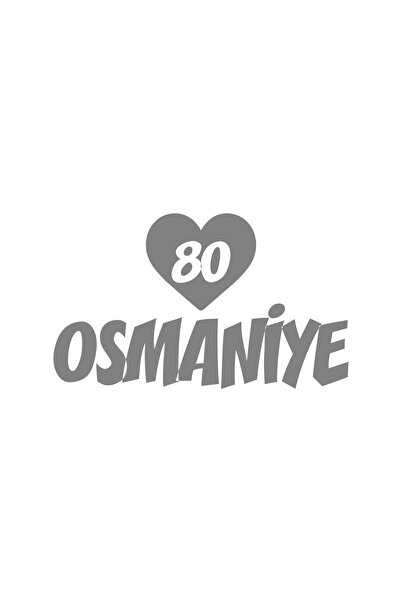 Reysa Tasarım ملصق سيارة قلب 80 عثماني مقاس 17x17 سم رمادي
