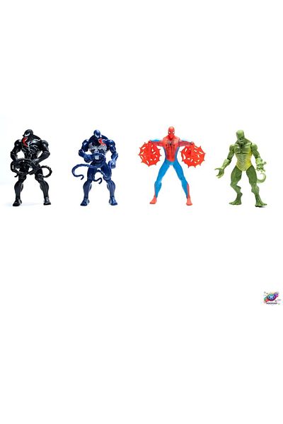 Marvel Select Set ANGMAD, 4 Figures Venom vs Spider-Man, with LED, 16cm