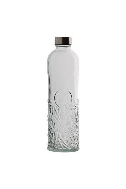 offlimits Metal Cap Water Bottle, OffLimits, Relief Design, 1 Liter, Transparent