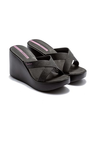 İpanema High Fashion Slide Women's Flip Flops Black 35/40