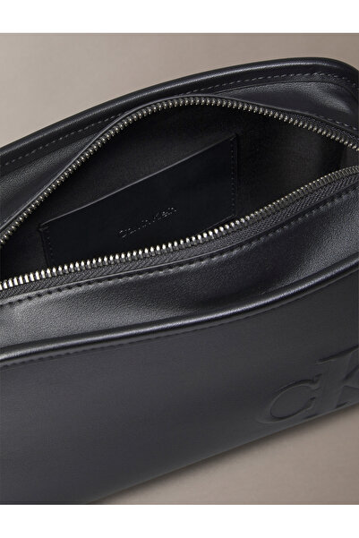 Calvin Klein Men Black Sculpted Impression Handbag