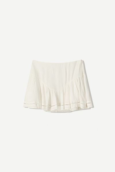 Bershka Textured mini skirt