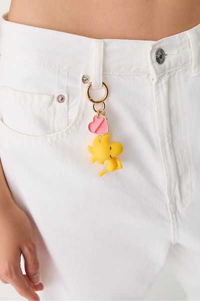 Stradivarius Snoopy charm key ring