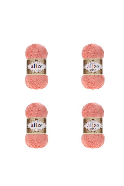 Alize 4 Pieces Diva - 145 - Mercerized Thin Thread Bikini Bustier Blouse Knitting Thread Knitting Crop Models