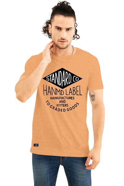 COLOR HUNT 100% Cotton Mens Crew Neck T- Shirt with Treding Prints