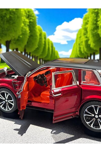 YILDIRIM OYUNCAK 1:24 Çek Bırak Işıklı ve Sesli Model Metal Jeep - Açılabilir Kapılar Sesli Işıklı Model Araba 18 cm