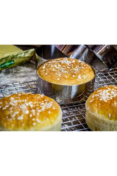 PastaLife Hamburger Bread Mold-Parfait Mold Round 2,5H*10 cm