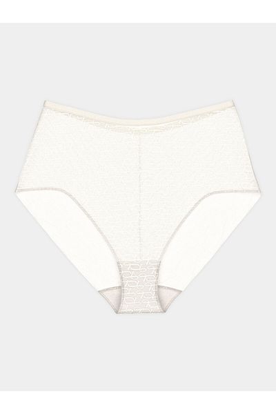 Triumph Chiloți clasici cu talie înaltă pentru femei 10215936 TRIUMPH SIGNATURE SHEER MAXI EX Ecru