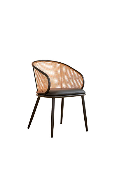 rexa كرسي من الخيزران المنسوج يدويًا - تصميم متين من الخيزران للاستخدام الداخلي والخارجي