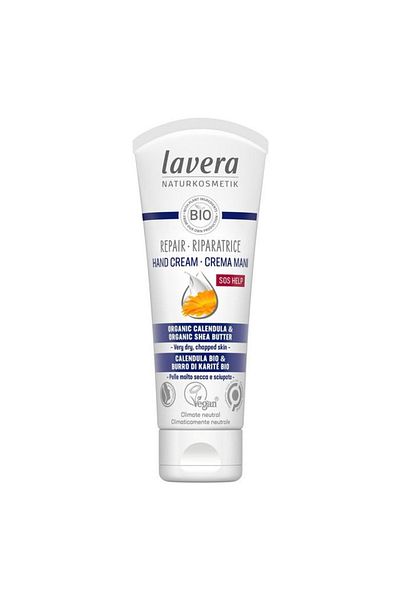 Lavera Crema reparatoare maini uscate si crapate, cu galbenele, Lavera, 75ml