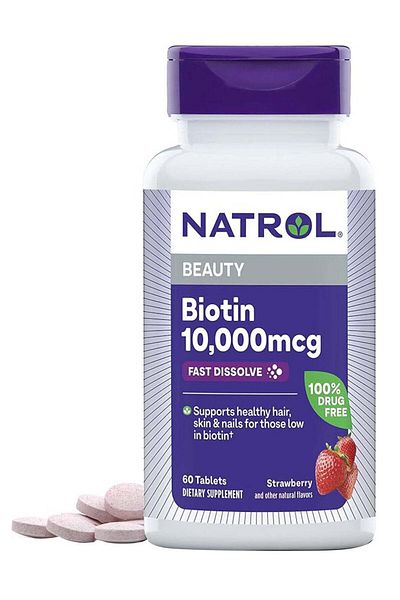 Natrol Beauty Biotin 10,000 Mcg - 60 Tablets