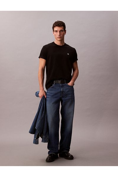Calvin Klein Calvin Klein Men Black Monogram Short Sleeve T-Shirt