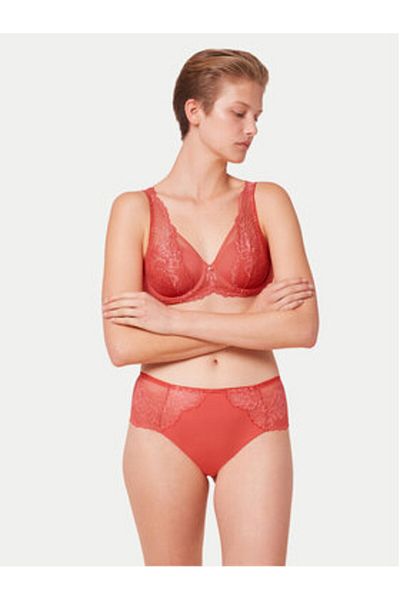 Triumph Chiloți clasici cu talie înaltă pentru femei 10209626 WILD PEONY FLORALE MAXI roz