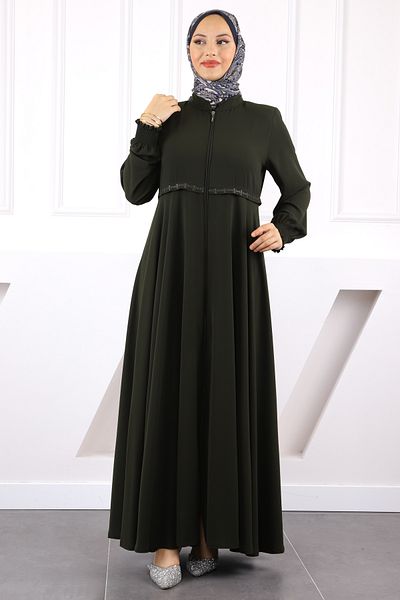 İmajButik Χακί μανίκι Gipeli Κεντημένο Ferace