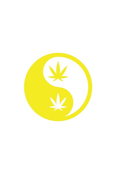 Reysa Tasarım Ying Yang Car Sticker 17X17 cm Yellow