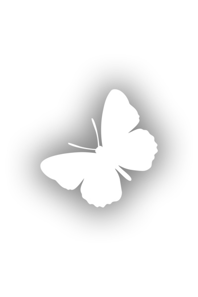 Reysa Tasarım Butterfly Car Sticker 17X17 cm White