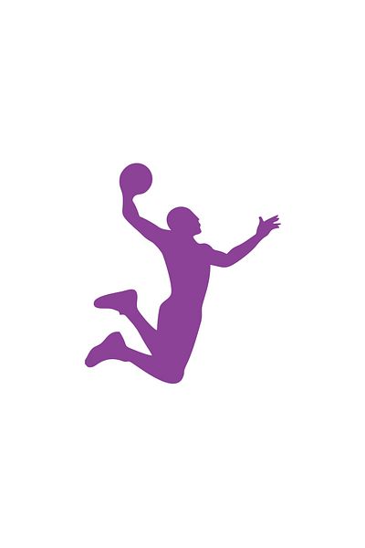 Reysa Tasarım Basketball Silhouette Car Sticker 17X17 cm Purple